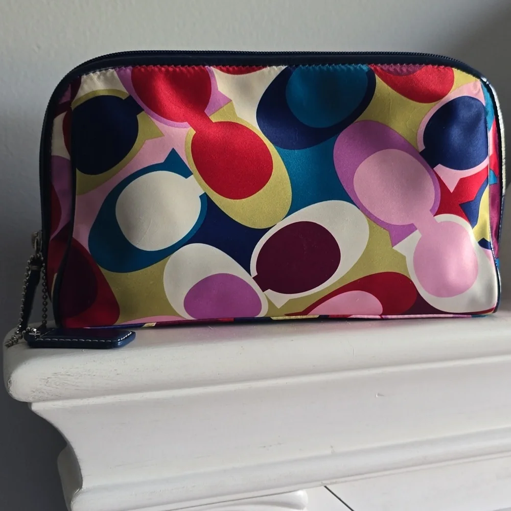 Coach Multicolor Patterned Clutch - Picture 1 of 7